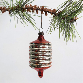 kerstversiering glas lampion christmas ornament 1930s - 1960s