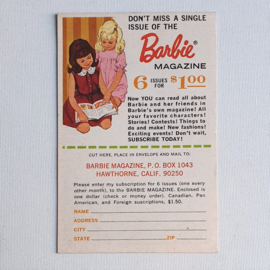 barbie folder boekje booklet the world of barbie fashions book 2 1967