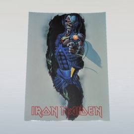 iron maiden ansichtkaart ongelopen unused postcard 1980s