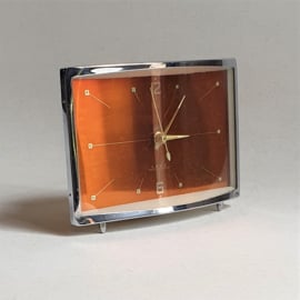 klok opwindbaar clock wind-up space age 1970s
