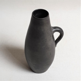vaas keramiek small size anthracite vase ceramic 1960s