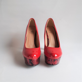 schoenen pin-up rood pumps high heels retro maat 37 bestelle new