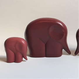 beeld olifant 4-delig elephant figurine 4 pieces luigi colani style 1980s