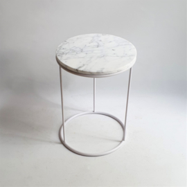 tafel bijzettafel side table marmer marble top 1980s