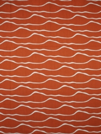vintage stof golf-patroon fabric ongebruikt 1970s