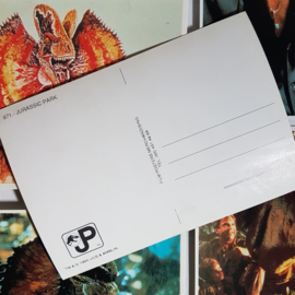 jurassic park 7x ansichtkaart ongelopen postcard 1993