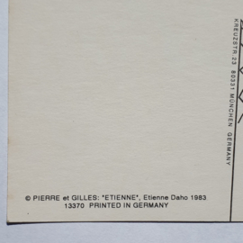 pierre et gilles "etienne daho" ansichtkaart art postcard 1983
