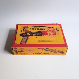 buck rogers space toy sonic ray gun in box 1952