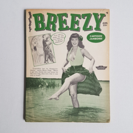 betty page breezy pin-up magazine 1955
