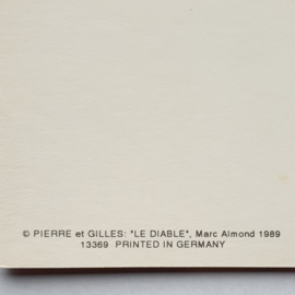 pierre et gilles "marc almond" ansichtkaart art postcard 1989