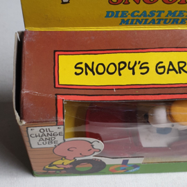 snoopy auto die-cast metal miniature car in box italy 1983