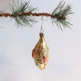 kerstversiering vis glas christmas ornament fish 1930s - 1960s