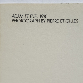 pierre et gilles "adam et eve" ansichtkaart art postcard 1981