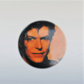bowie, david button pin 1980s