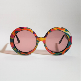 zonnebril sunglasses oversized colourful emilio pucci style 1960s 1970s