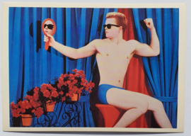 pierre et gilles "le garcon au miroir" ansichtkaart art postcard 1984