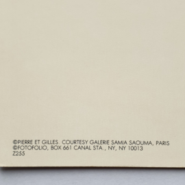 pierre et gilles "saint-francois d'assise" ansichtkaart art postcard 1988