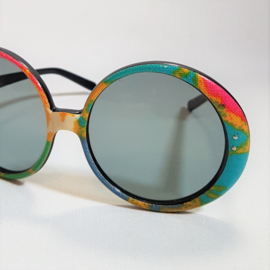 zonnebril sunglasses oversized colourful emilio pucci style 1960s 1970s