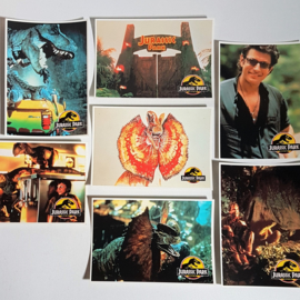 jurassic park 7x ansichtkaart ongelopen postcard 1993