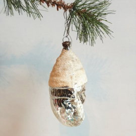 kerstversiering glas kerstman christmas santa ornament 1930s - 1950s