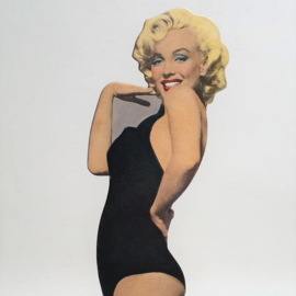 monroe, marilyn luxe hardboard ansichtkaart ongelopen postcard 1992