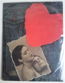 postpapier jeans love ongebruikt unused stationary 1980s