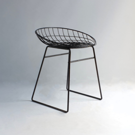 stoel kruk metal wire KM05 stool Cees Braakman Pastoe 1950s