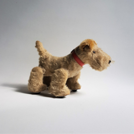 hond plush schuco trip-trap walking terrier dog 1950s
