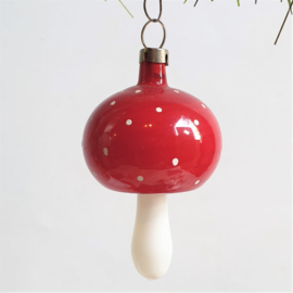 kerstversiering paddenstoel christmas mushroom ornament 1930s - 1950s