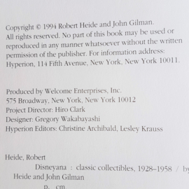 walt disney disneyana: classic collectibles 1928-1958 book boek 1994