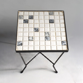 tafel bijzettafel mozaiek mosaic top side table 1960s