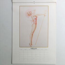 vargas pin-up kalender calendar complete big size 1980