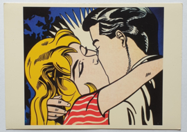 lichtenstein, roy "kiss II 1962" art postcard 1991