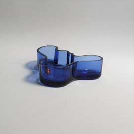 glas schaal blauw alvar aalto iittala bowl blue glass