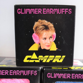 oorwarmers fluor glimmer earmuffs campri in box 1980s