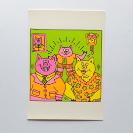 haring, keith estate of art postcard 1993