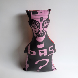 kussen pop pillow doll BAS? bas kosters studio textile art