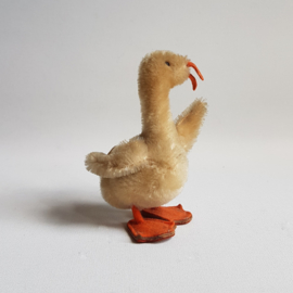 gans steiff goose plush with button and tag 1950s
