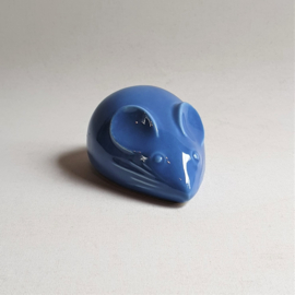 beeld muis figuur blauw blue mouse figurine 1980s