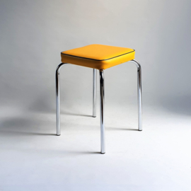 kruk space age stool yellow 1970s