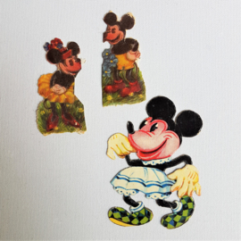 mickey & minnie mouse ratface poezieplaatjes scraps 1930s