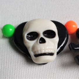 halloween schedel armband skull bracelet 1970s