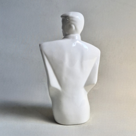 beeld figurine lindsey b. style gentleman buste white 1980s