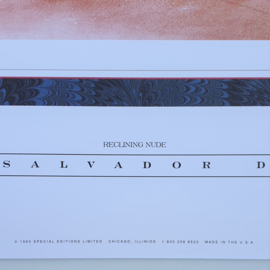 dali, salvador poster reclining nude special editions USA 1993