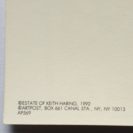 haring, keith estate of art postcard 1992