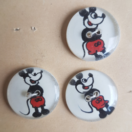 mickey mouse rat face knopen buttons 1930s