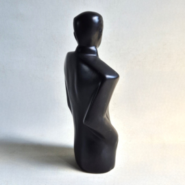 beeld figurine lindsey b. style gentleman buste black 1980s