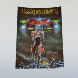 iron maiden ansichtkaart ongelopen unused postcard 1980s 