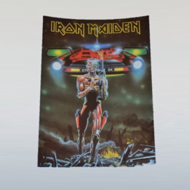 iron maiden ansichtkaart ongelopen unused postcard 1980s