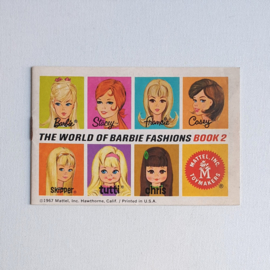 barbie folder boekje booklet the world of barbie fashions book 2 1967